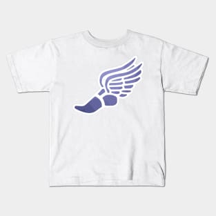 Purple Ombre Track Shoe Kids T-Shirt